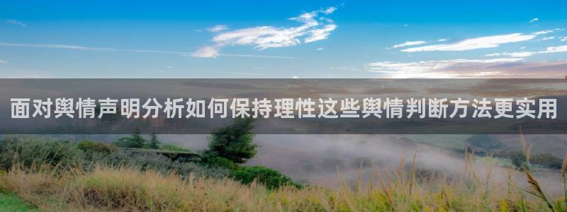 黑料吃瓜视频：面对舆情声明分析如何保持理性这些舆情判断方法更实用